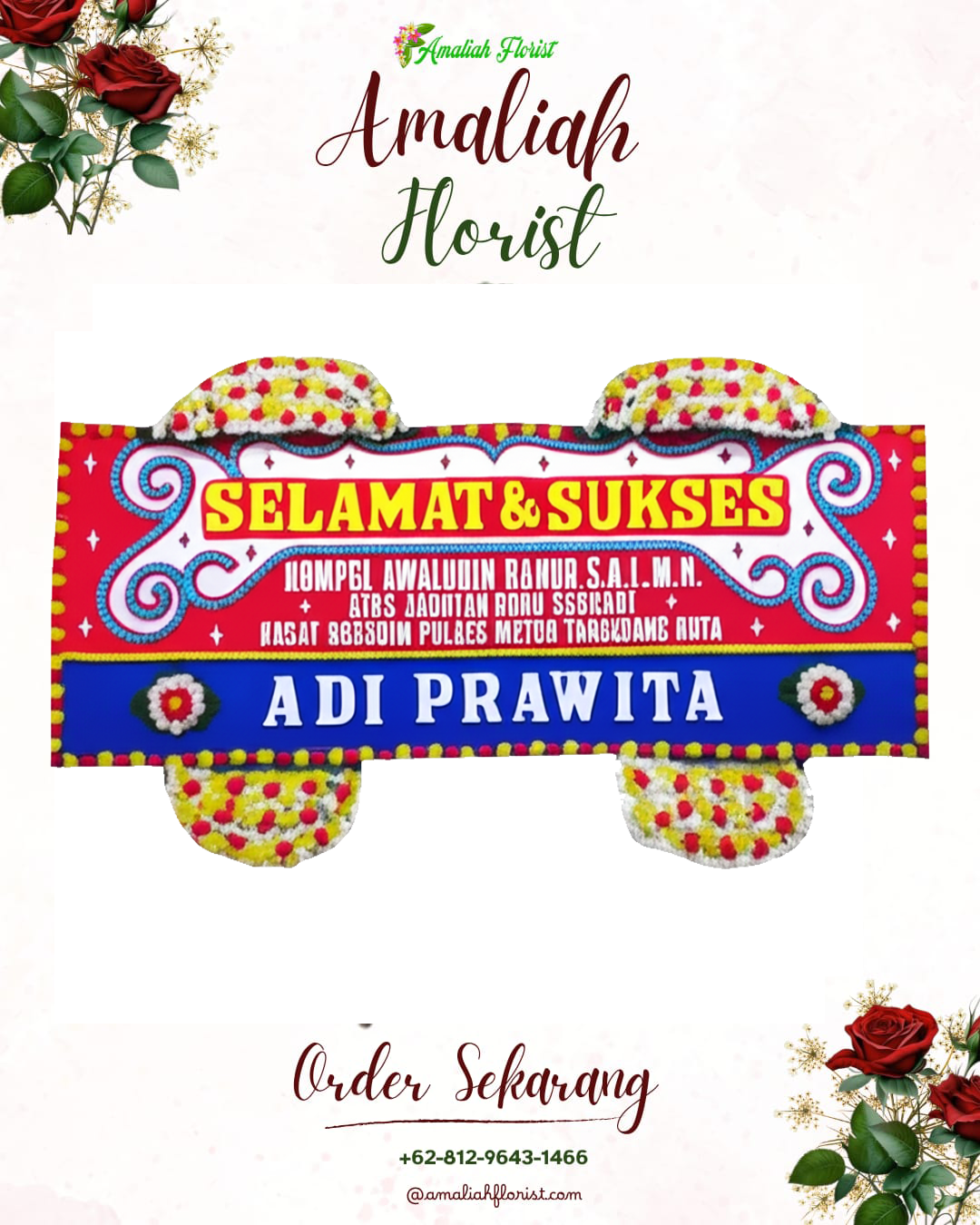 Papan Bunga Ucapan Selamat Teluk Ambon